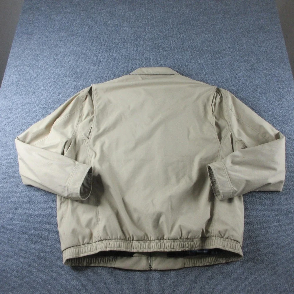 Polo‎ Ralph Lauren Jacket Mens 2XL Beige Harrington Full Zip Lined Windbreaker